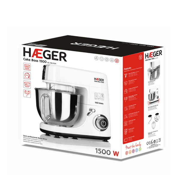 Stand Mixer HAEGER Cake Boss – 1500W