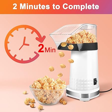 Mini popcorn maker machine portable & electric for Home & kids