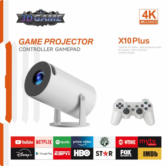 X10 Plus Retro Game Console with Projector
