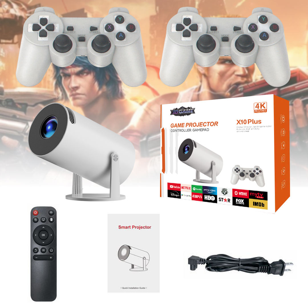 X10 Plus Retro Game Console with Projector