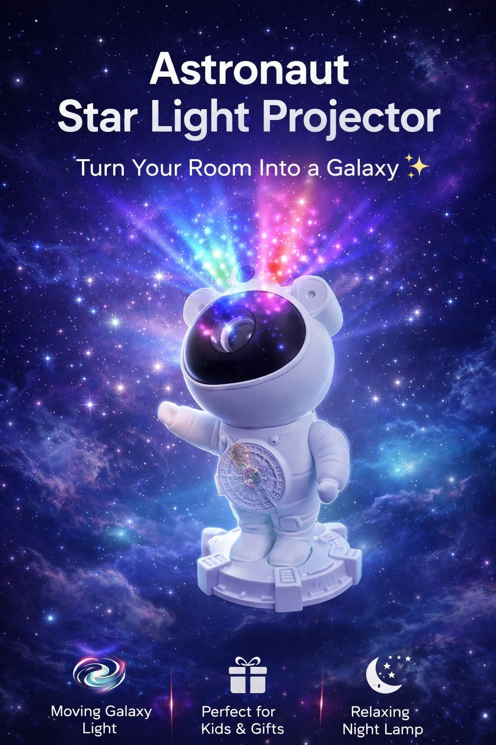 Astronaut Bluethooth Speaker Galaxy Star Proctor