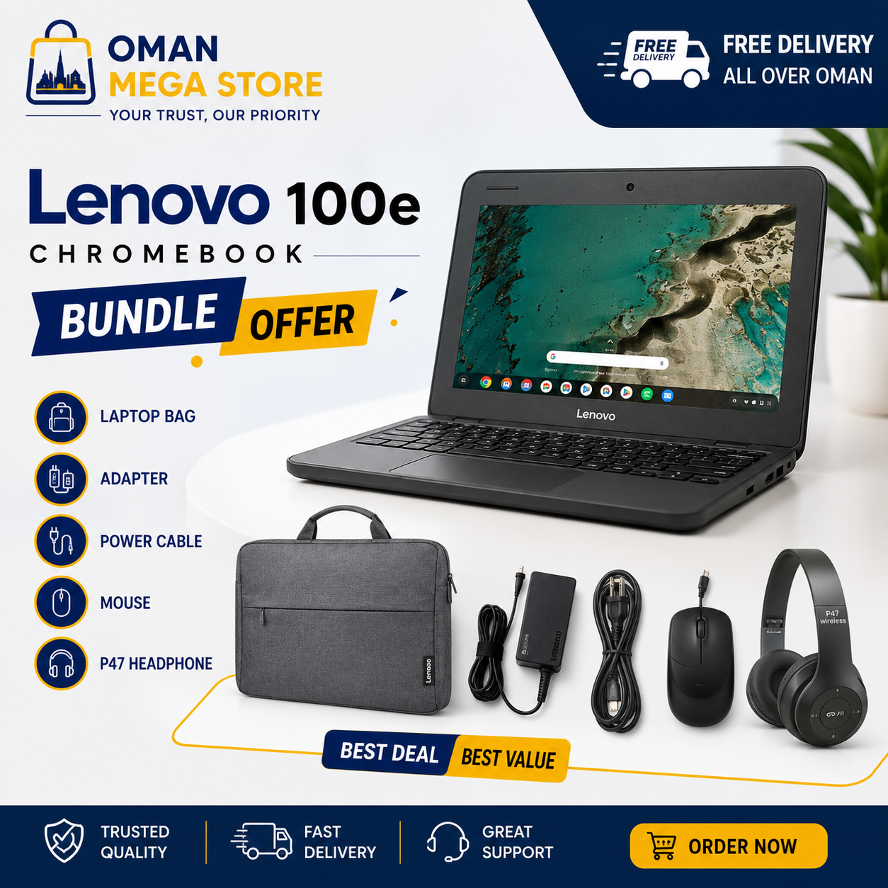 🔥 Lenovo 100e Chromebook Bundle Offer 🔥