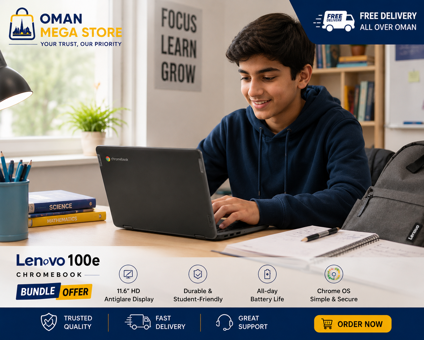 🔥 Lenovo 100e Chromebook Bundle Offer 🔥